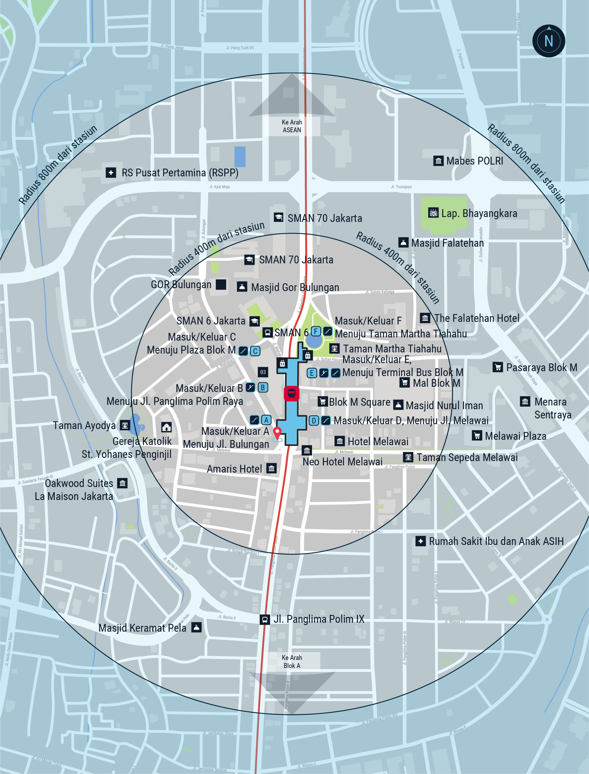 Stasiun Blok M BCA | MRT Jakarta